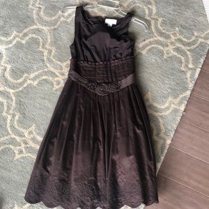 Espresso sleeveless dress